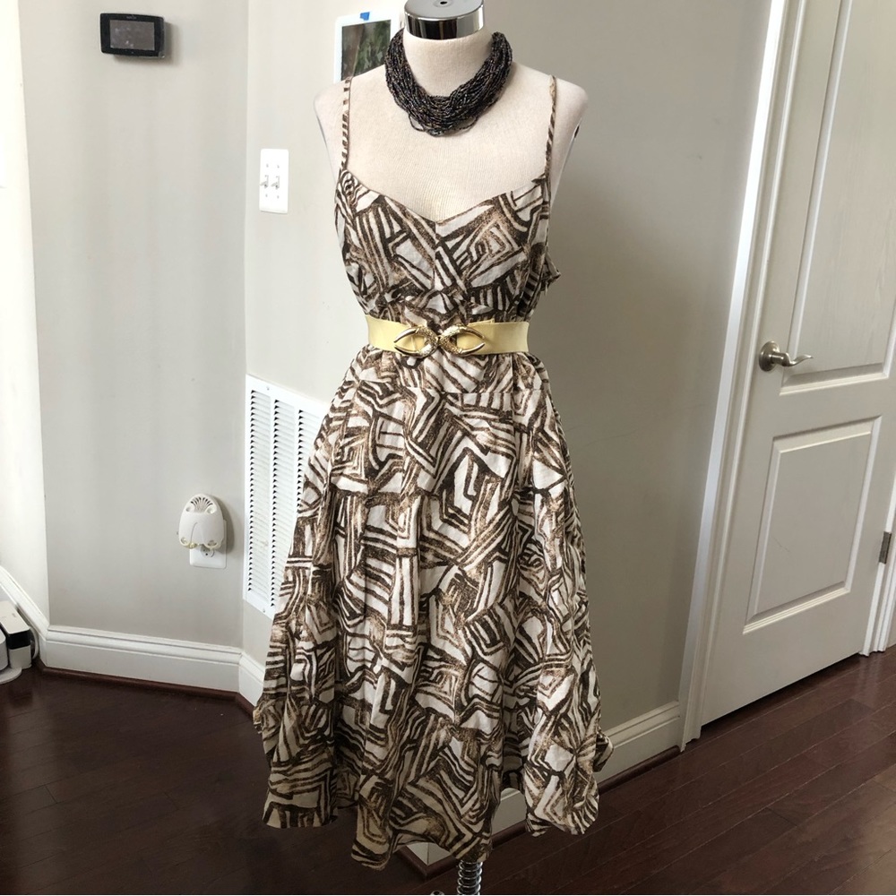 Beautiful Print Flair Dress